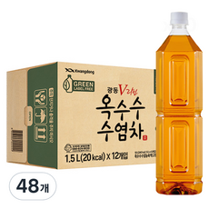 광동옥수수수염차 무라벨, 1.5L, 48개
