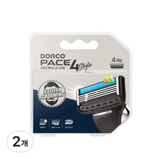 DORCO 多可樂客 PACE4 Style 4層刮鬍刀片, 4件, 2個