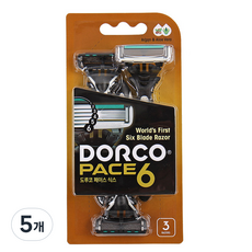 DORCO 多可樂客 Face 6刮鬍刀, 5個, 3入
