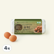 올계 유기축산물 인증 자연방사 유정란, 10구, 4개