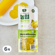 농협식품 통단무지, 400g, 6개