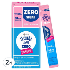 상쾌환 스틱 ZERO 납작복숭아맛 숙취해소제 10p, 180g, 2개