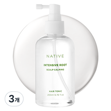 아브카 네이티브 인텐시브 루트 카밍 두피케어 탈모증상완화 헤어토닉, 200ml, 3개