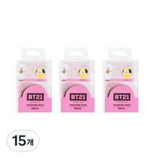 라인프렌즈 BT21 마스킹테이프 30mm, 핑크, 15개