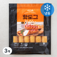 씨엔쿡 핫도그 (냉동), 50g, 3개, 10개입