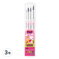 misoro 畫筆+調色盤組 1240 53 x 256 x 21 mm, 粉紅色, 3個