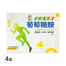 Daily.H 天天水漾 超級有酵葡萄糖胺 20包 行動靈活 守護健康, 480g, 4盒