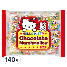 EIWA Hello Kitty 巧克力味棉花糖, 140個, 4g