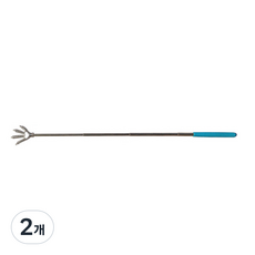 COOLATHOME 늘어나는 휴대용 길이조절 닭발 효자손, 블루, 2개 블루, 2개