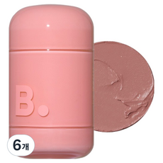 B.by BANILA 浪漫腮紅唇頰兩用膏 3.7g, 6個, 26 烘烤色