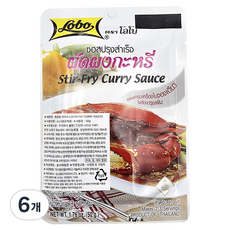 LOBO 게커리 볶음소스, 6개, 50g