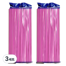 마다꾸미 요술 매직 파티 벌룬 막대풍선 200p 세트, 파스텔핑크, 3세트