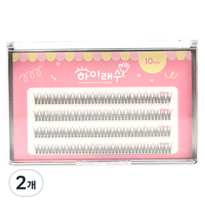 Jelly Hammer High Lash 大容量單束假睫毛 芭比V型 4排 12mm, 2個, 單一顏色