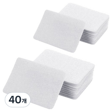 DOSell 防滑魔鬼氈膠帶 白色, 40個