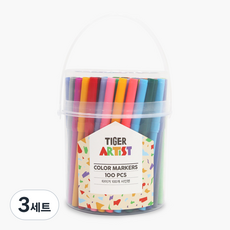 MY LITTLE TIGER Tiger彩色筆, 混合顏色, 3套