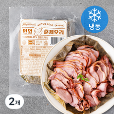 쿠캣 연잎 훈제 오리 (냉동), 300g, 2개