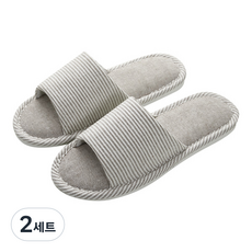 Market Gamsung高級條紋室內拖鞋, 隨機出貨