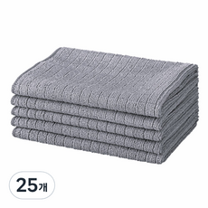 코멧 키친 다용도 극세사 행주 그레이, 25개