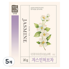 녹차원 쟈스민 허브차, 1g, 20개입, 5개