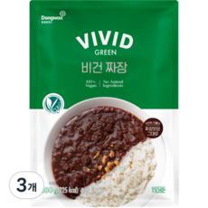 비비드그린 비건 짜장, 180g, 3개