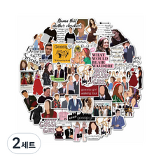 Eori Market 海外戲劇感性裝飾貼紙 50入, 5, 2套