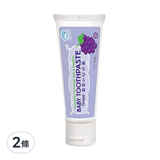 KU.KU Duckbill 酷咕鴨 葡萄口味幼兒牙膏 天然木糖醇 不含氟化物, 50g, 2條