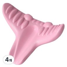 Diyura 頸部指壓器 伸展器, 粉紅色, 4個