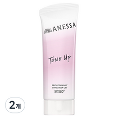 아넷사 브라이트닝 유브이 선스크린 젤 NA SPF50+ PA++++, 90g, 2개