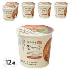 쿡시 속편한 쌀국수 얼큰한 맛, 58g, 12개