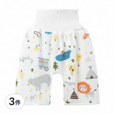 日本竹纖維隔尿裙 隔尿褲, 動物, M號(36 x 17cm), 3件