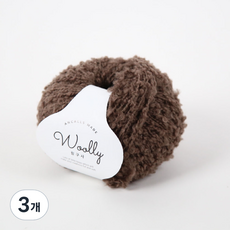 Ancalls 羊毛環狀編織線, 3個, 11 摩卡棕