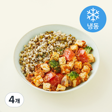 그리팅 헬시에이징 토마토 두부 라구 & 녹두 보리밥 (냉동), 315g, 4개