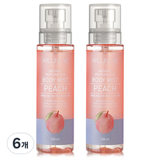 어라운드미 내추럴 퍼퓸 비타 바디미스트 피치, 120ml, 6개