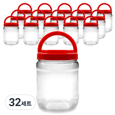 대광구용기 다용도 밀폐용기 1.65L + 원터치 적색캡 세트, 32세트