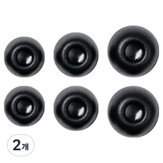 GOOSPERY Galaxy Buds3 FE 相容記憶海綿耳塞 S 2入 M 2入 L 2入, 黑色, 2個, 단일상품