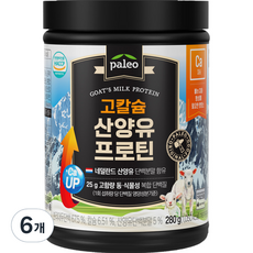 팔레오 고칼슘 산양유 프로틴 파우더, 280g, 6개