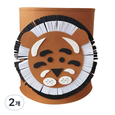 모모숲 동물 소품 바구니, 사자, 2개