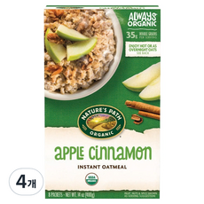 NATURE'S PATH 熱燕麥 蘋果肉桂, 4個, 400g