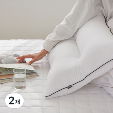 AIRE 熟睡鵝絨感頸椎枕芯, 2個, 白色