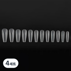 비앙티노 인조 네일 팁 투명 반무광 풀커버 240p 세트 25BRS288, 4세트, No7