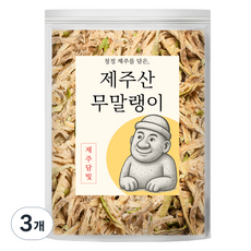 제주담빛 제주산 무말랭이, 3개, 500g