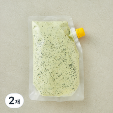 저당 바질크림소스, 500g, 2개