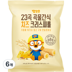 어니스트에프엔비 뽀로로 크리스피롤, 치즈맛, 240g, 6개