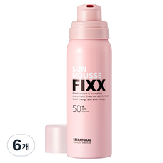 쏘내추럴 글로이 선 무스 픽서 SPF50+ PA++++, 75ml, 6개