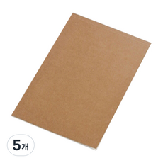 마이데일리 무지 종이 노트 크로키북 60매 대형, 5개