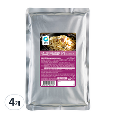 청정원 생크림 까르보나라 파스타소스, 1kg, 4개