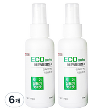 모스헌터 에코세이프액 순한 모기기피 스프레이, 6개, 100ml