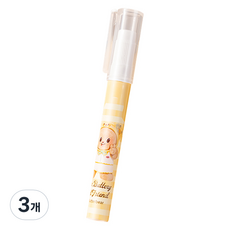 버터베어 슬림 고체풀 글루스틱 옐로우, 2.2g, 3개