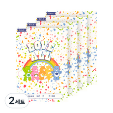 lucalab Care Bears 國小生用閱讀筆記本 4入組, 2套, 彩繪