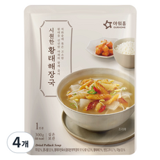 아워홈 시원한 황태해장국, 300g, 4개
